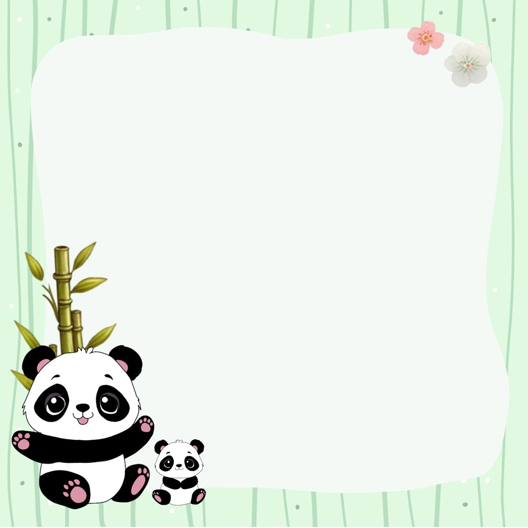 Anteckningsblock Panda